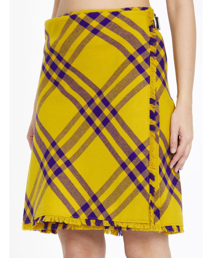 BURBERRY - Check wool kilt