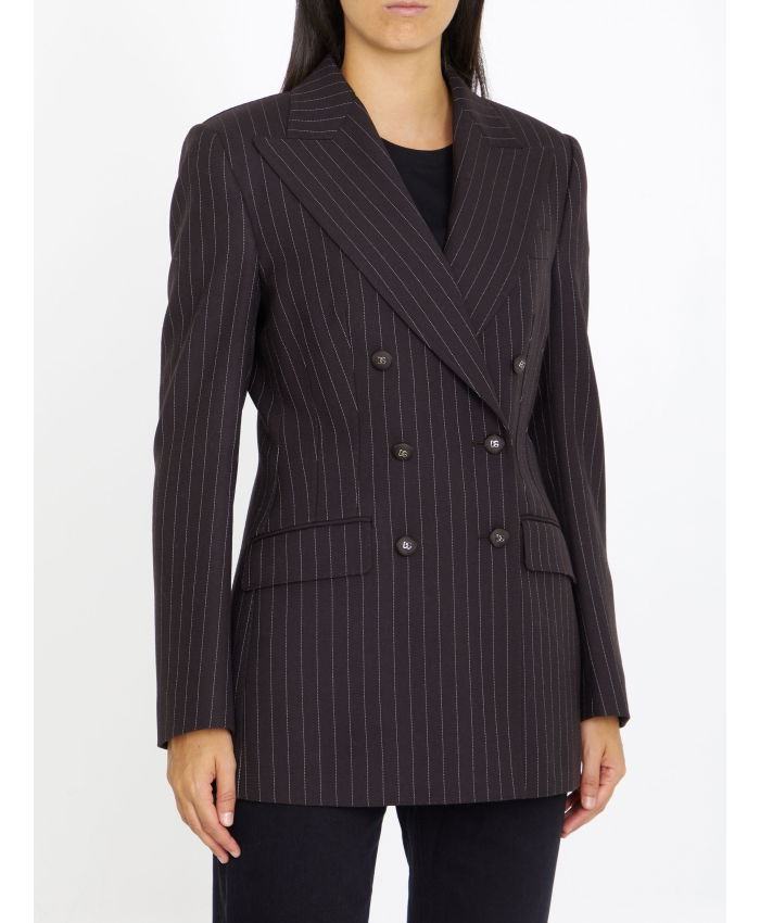 DOLCE&GABBANA - Pinstriped wool jacket