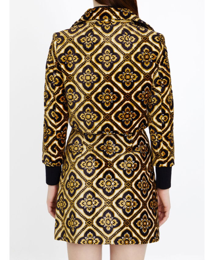 ETRO - Velvet cropped jacket