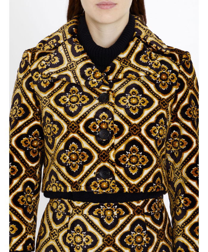 ETRO - Velvet cropped jacket