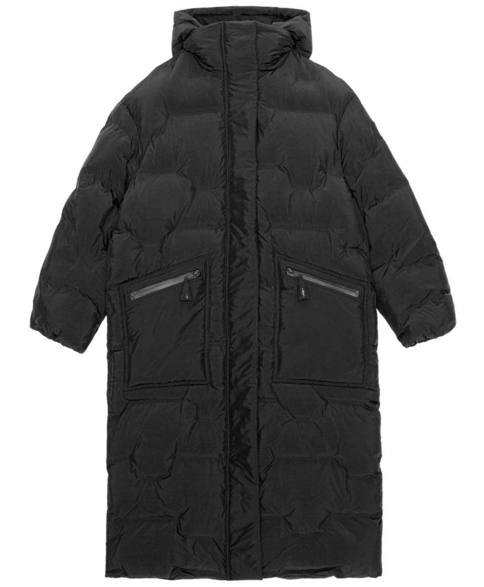 GANNI - Oversized long puffer coat