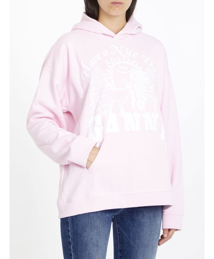 GANNI - Ganni Animals hoodie