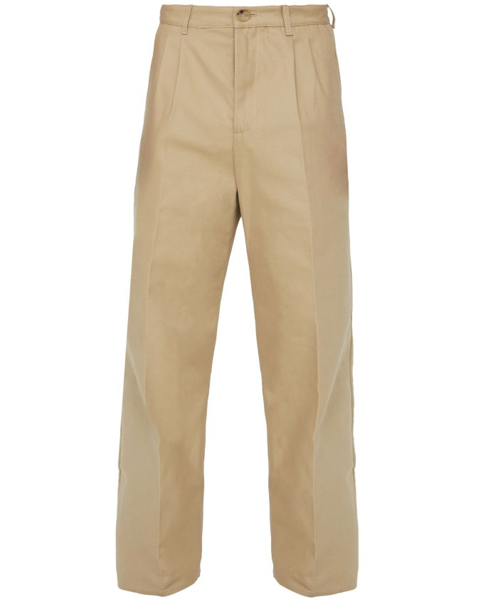 GUCCI - Beige cotton pants