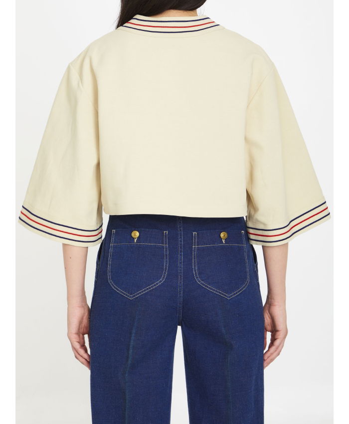 GUCCI - Cotton linen gauze shirt