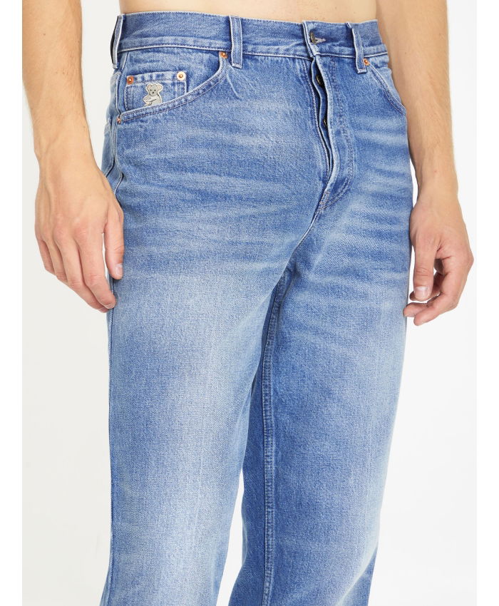 GUCCI - Jeans in denim délavé