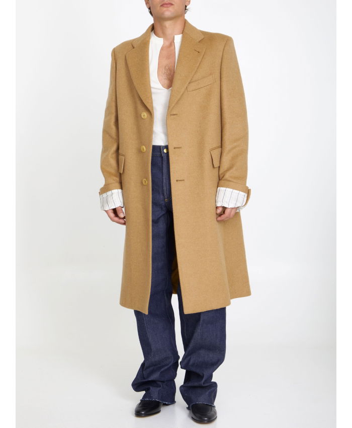 GUCCI - Camel wool coat