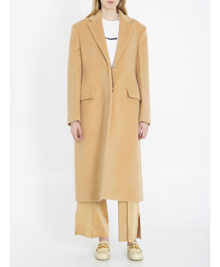 JIL SANDER - Single-breasted wool coat