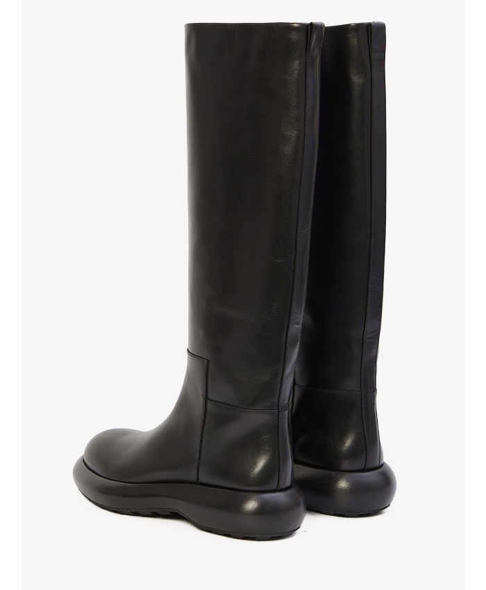 JIL SANDER - Black leather boots