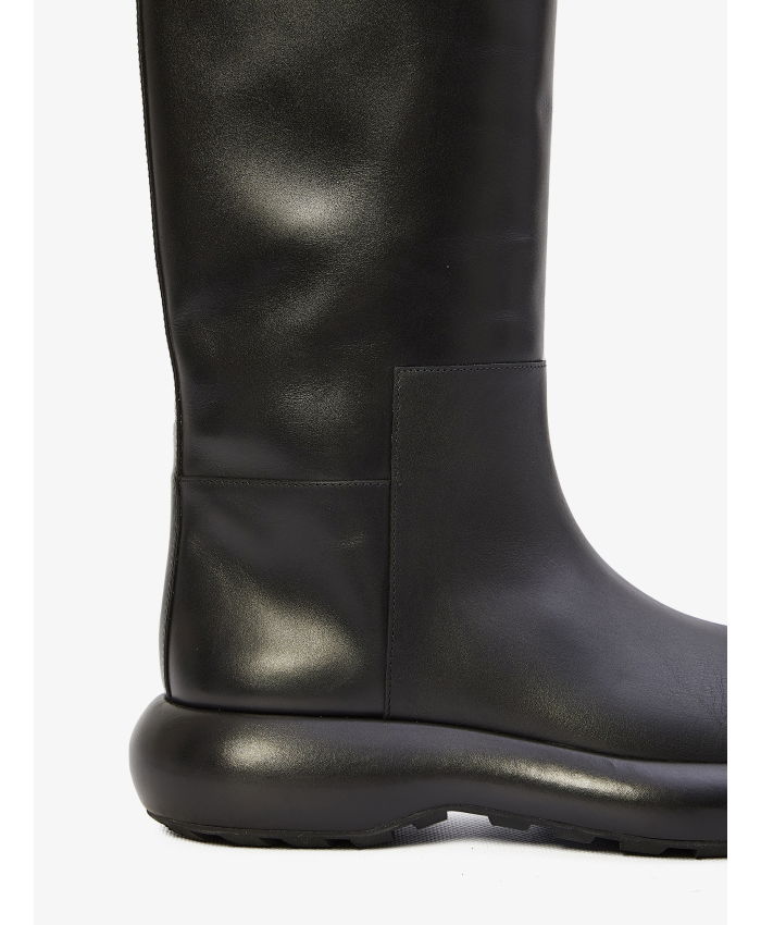 JIL SANDER - Black leather boots