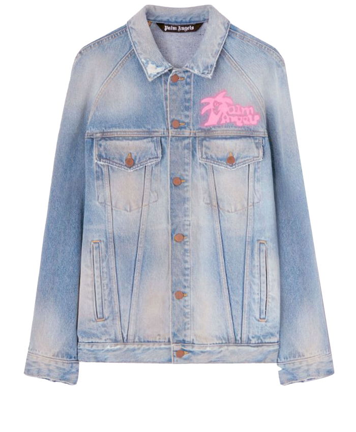 PALM ANGELS - Spray Hunter denim jacket