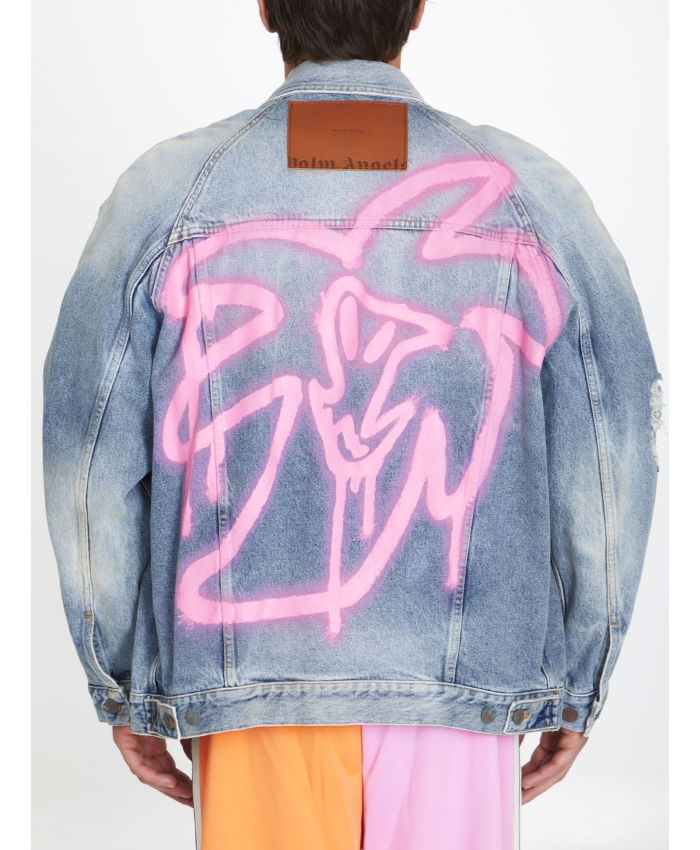 PALM ANGELS - Spray Hunter denim jacket