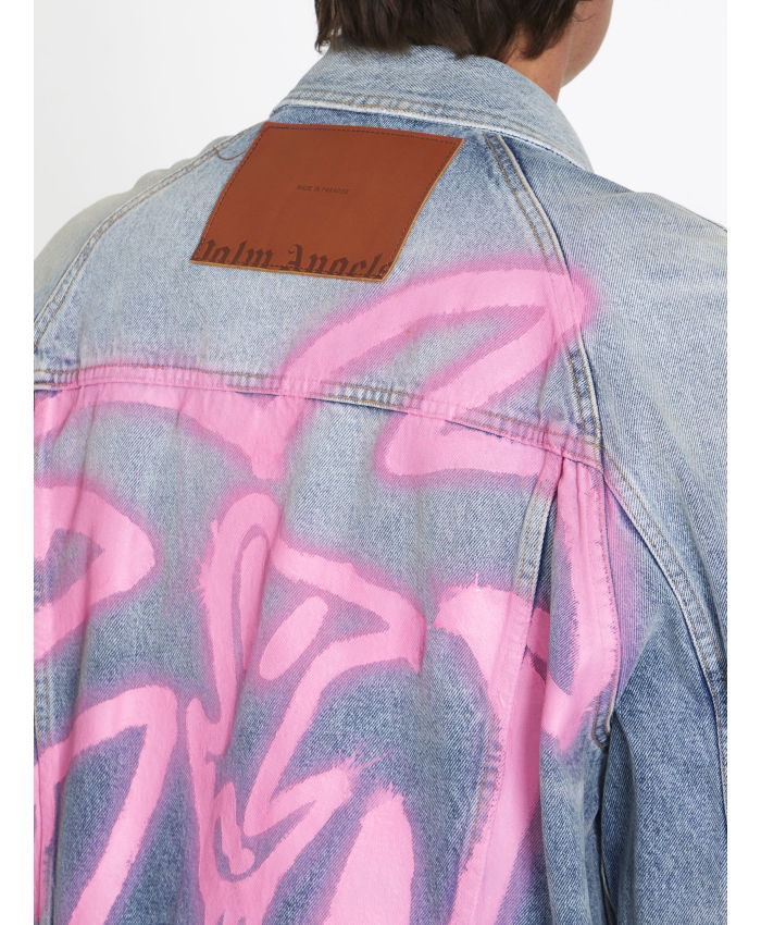 PALM ANGELS - Spray Hunter denim jacket