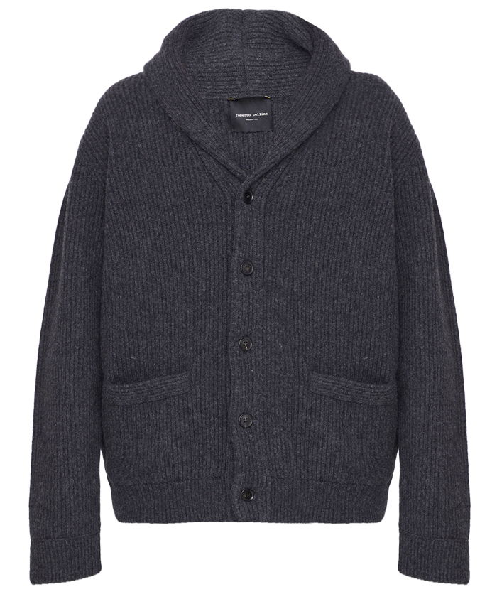 ROBERTO COLLINA - Wool and cashmere cardigan