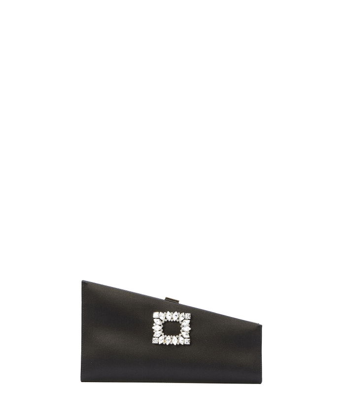 ROGER VIVIER - Asymmetrical Strass Buckle clutch