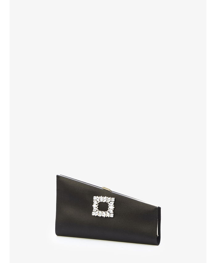 ROGER VIVIER - Asymmetrical Strass Buckle clutch