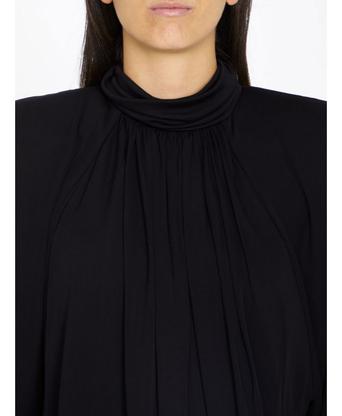 SAINT LAURENT - Draped jersey dress