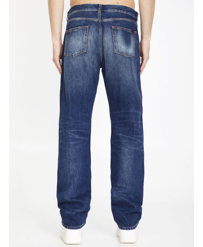 SAINT LAURENT - Jeans dritti in denim