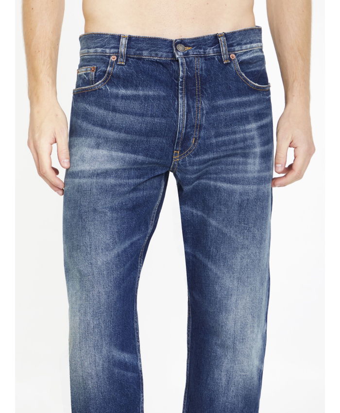 SAINT LAURENT - Jeans dritti in denim