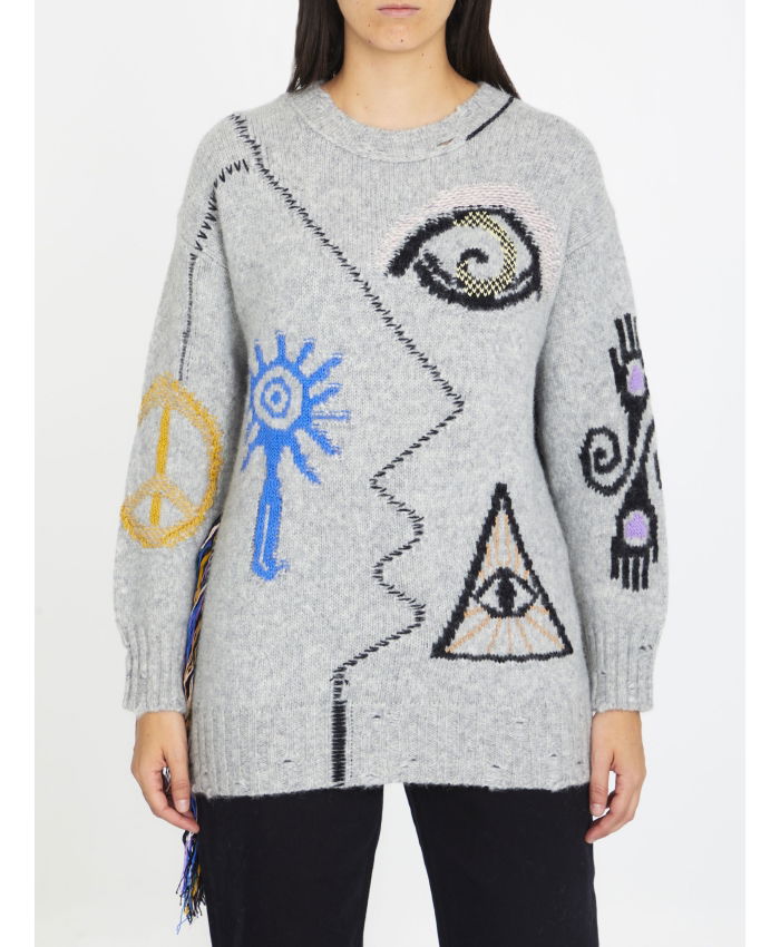 STELLA MCCARTNEY - Folk embroidery jumper