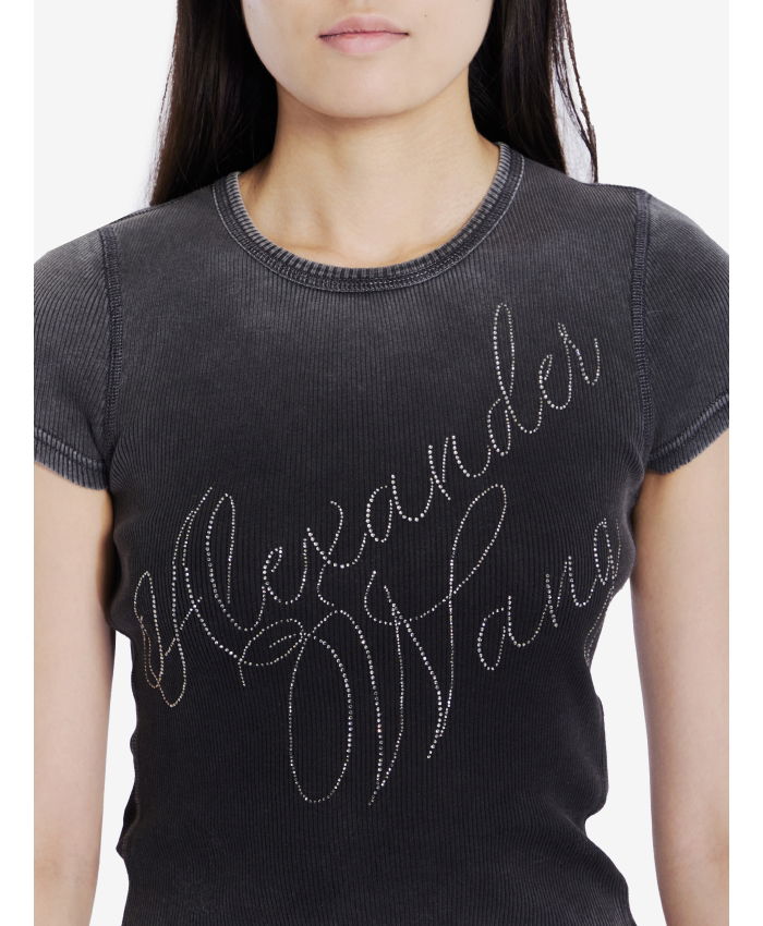 ALEXANDER WANG - T-shirt in jersey con strass