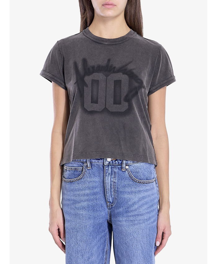 ALEXANDER WANG - T-shirt with 00 graphic