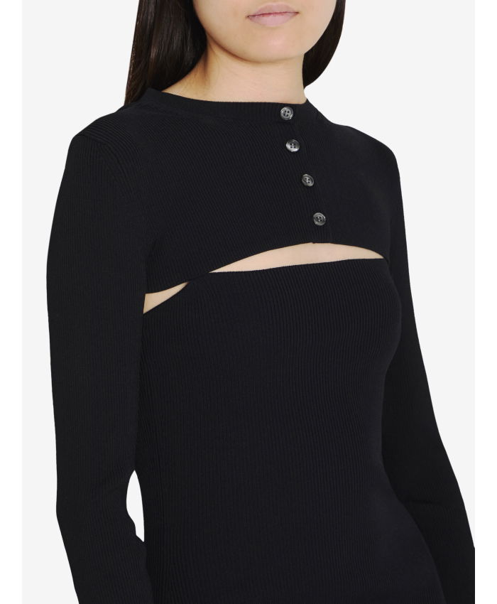 ALEXANDER WANG - Twin-set dress with cropped cardigan