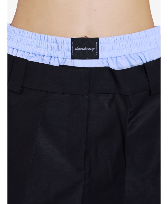 ALEXANDER WANG - Pre-styled skort with boxer