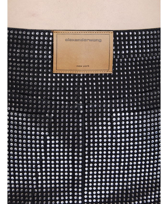 ALEXANDER WANG - Crystal hotfix miniskirt