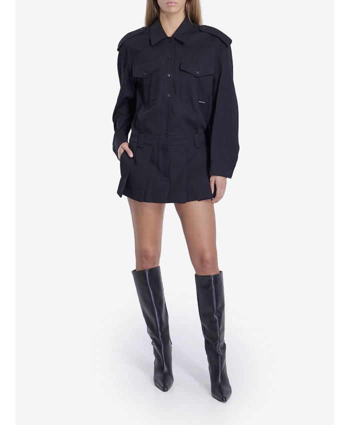 ALEXANDER WANG - Pre-styled romper in cotton twill