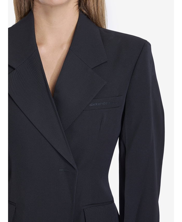 ALEXANDER WANG - Asymmetric minidress blazer in wool