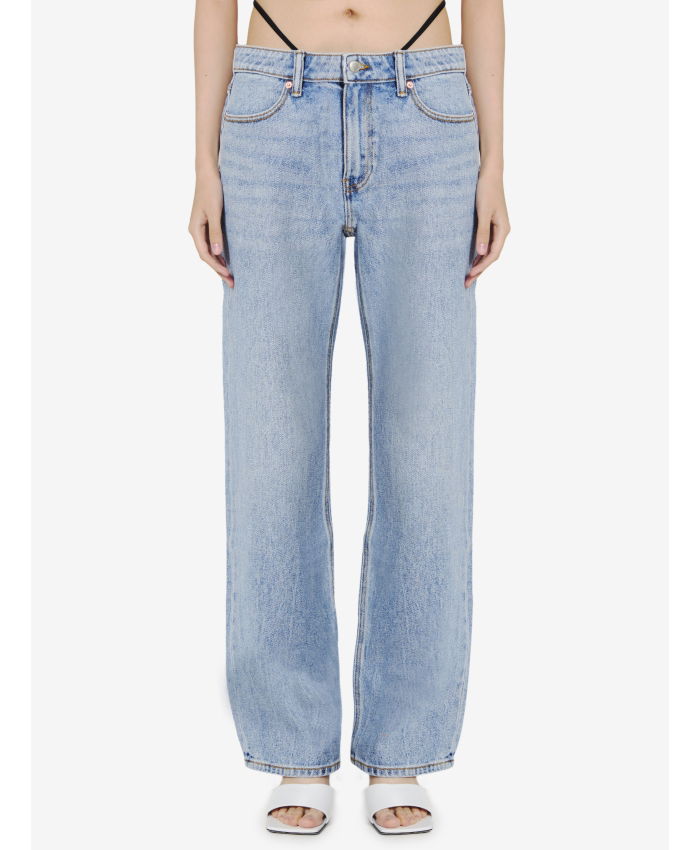 ALEXANDER WANG - Jeans with pre-styled thong