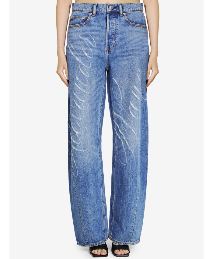 ALEXANDER WANG - Laser logo jeans