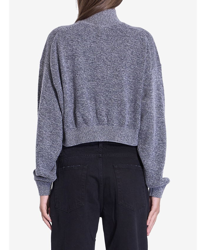 ALEXANDER WANG - Cropped sweater with embossed logo