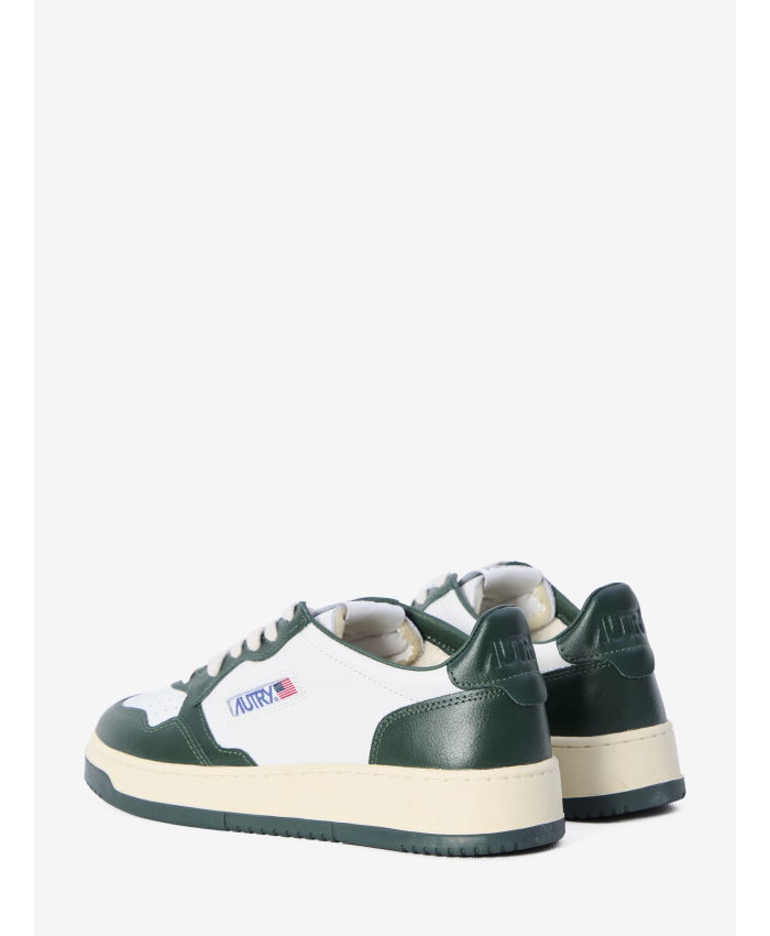 AUTRY - Medalist sneakers in white and green