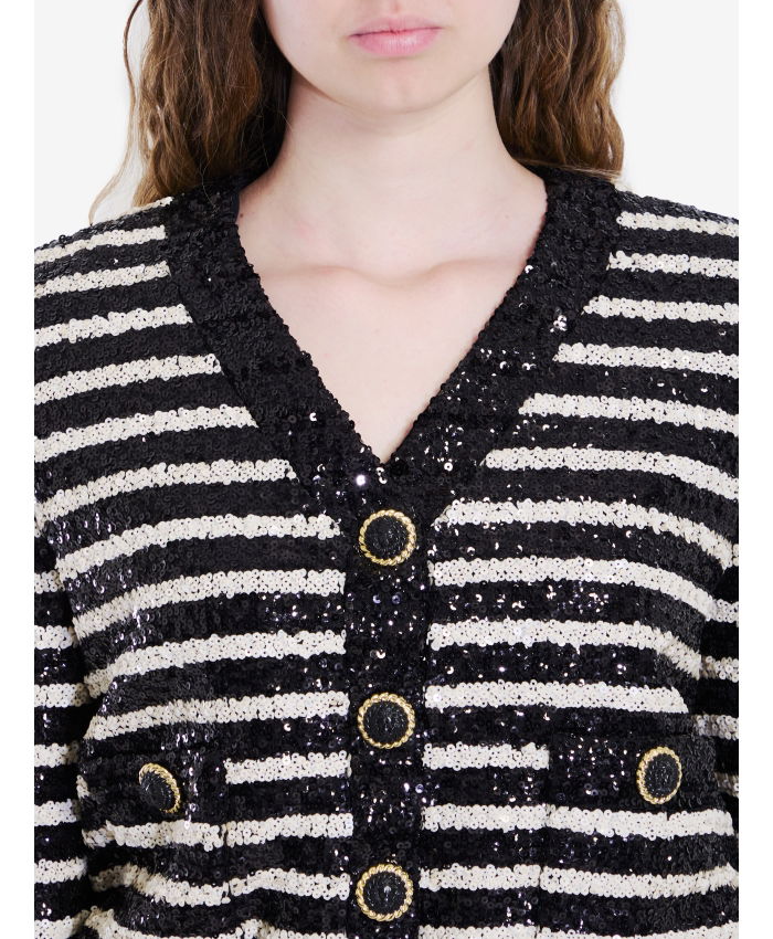 BALMAIN - Sequined cropped jacket