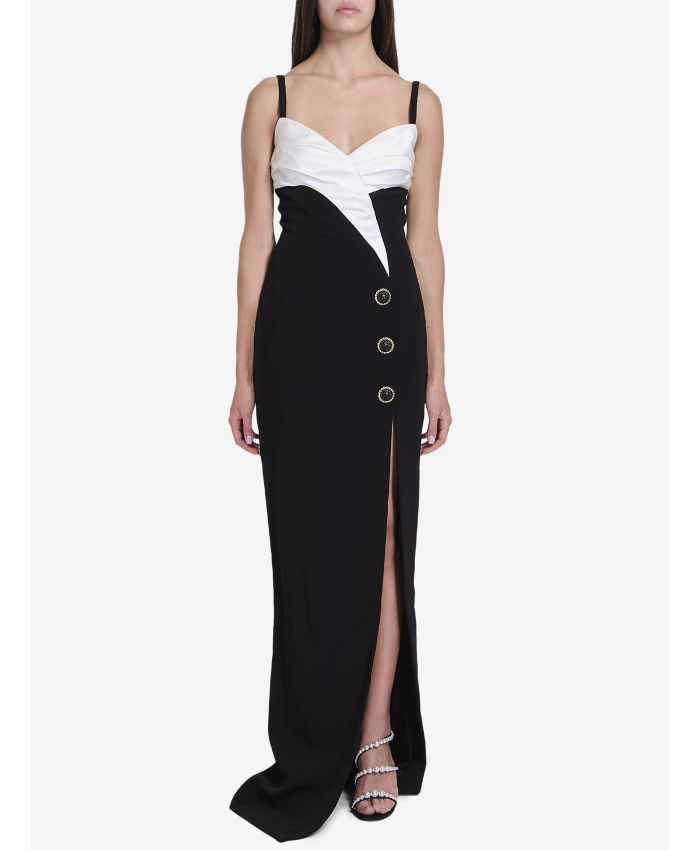 BALMAIN - Long dress in crepe