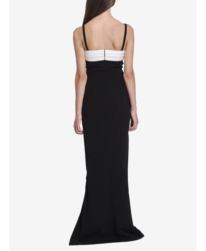 BALMAIN - Long dress in crepe