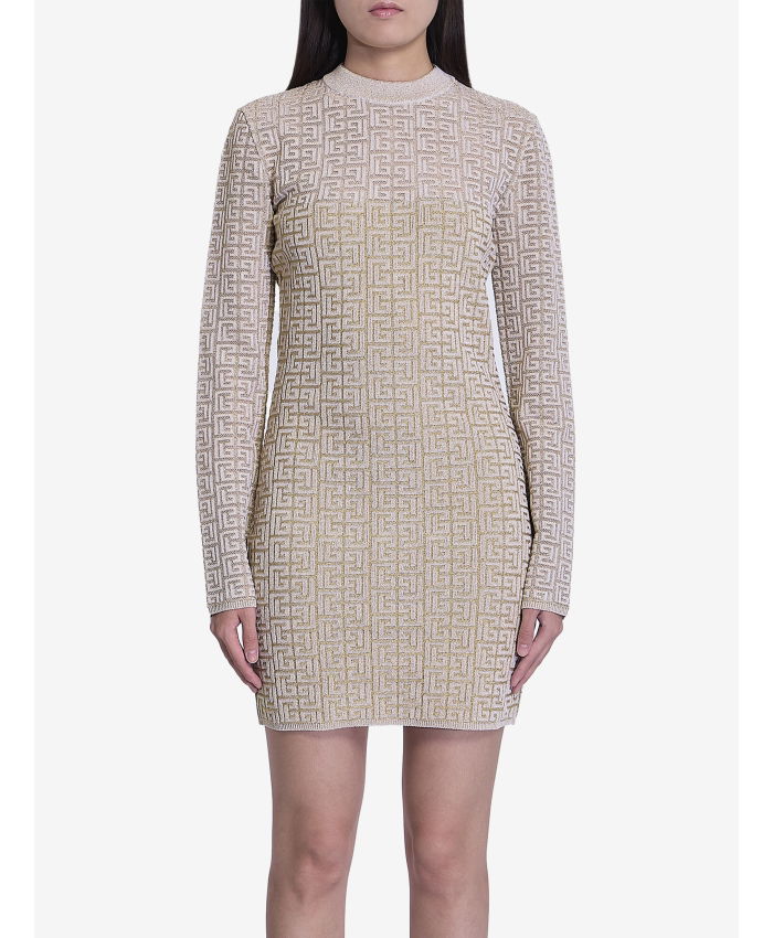 BALMAIN - PB Labyrinth monogram dress