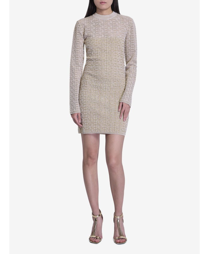 BALMAIN - PB Labyrinth monogram dress