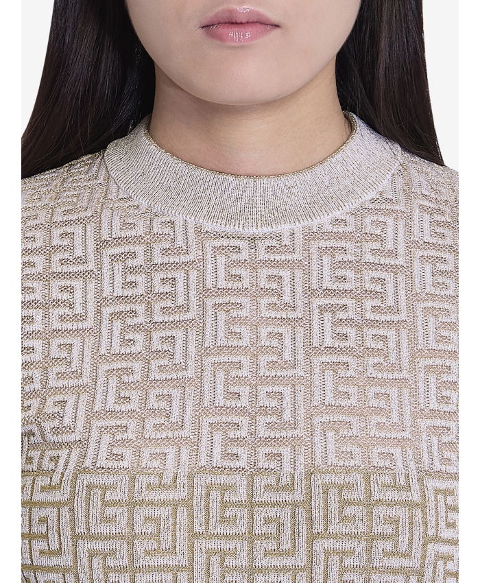 BALMAIN - PB Labyrinth monogram dress