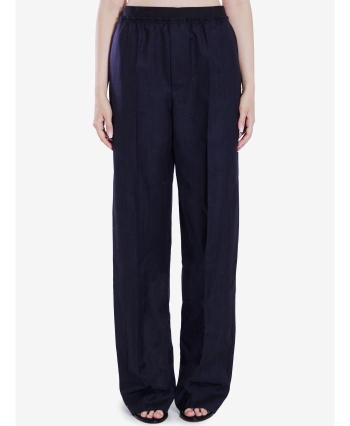 BOTTEGA VENETA - Striped wool trousers