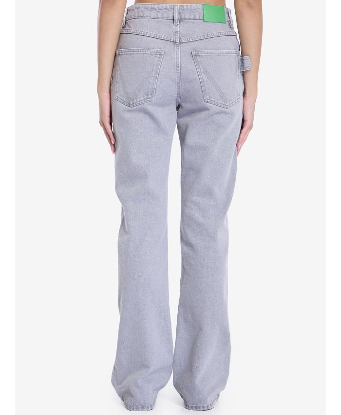 BOTTEGA VENETA - Light Grey flared jeans