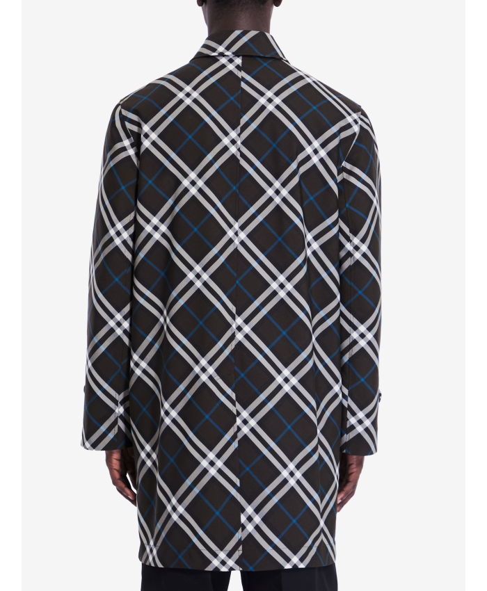 BURBERRY - Check medium trench coat