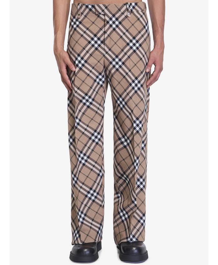 BURBERRY - Check pants