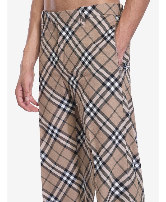 BURBERRY - Check pants