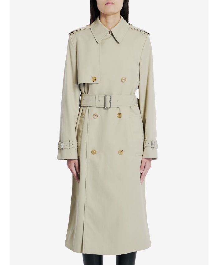 BURBERRY Trench coat in cotton blend Leam Roma Luxury Shopping Online