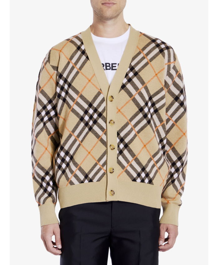 BURBERRY - Check cardigan