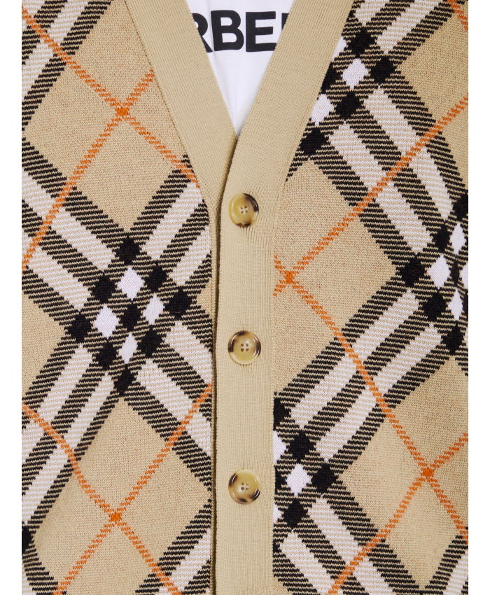 BURBERRY - Check cardigan