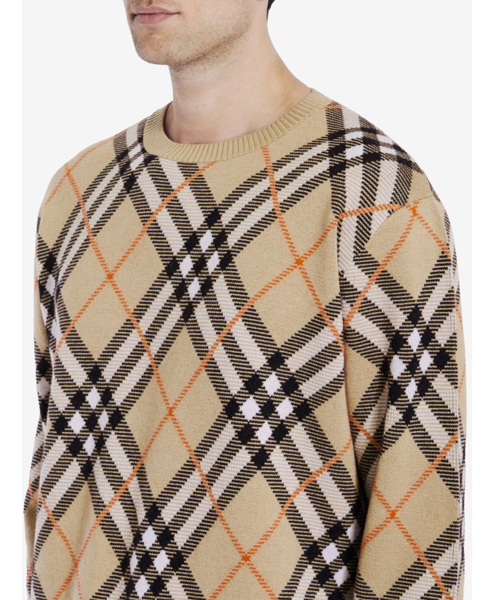 BURBERRY - Check sweater