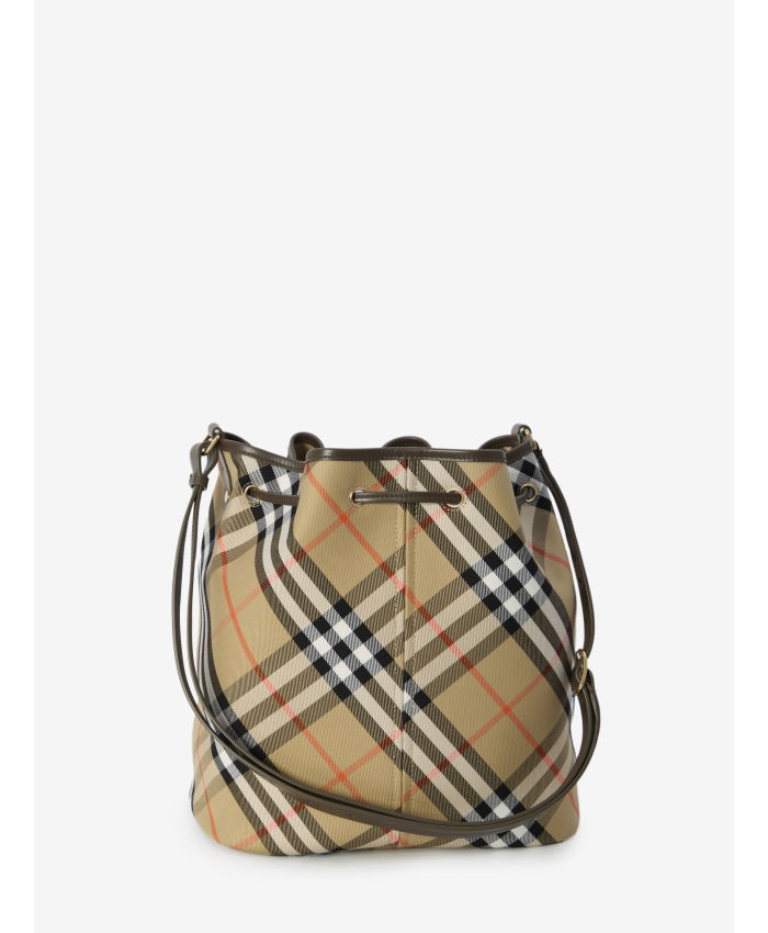 BURBERRY - Check bucket bag